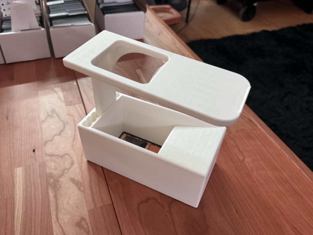 Card Slinger Scanner to Hold Your Phone as You Scan Your Cards