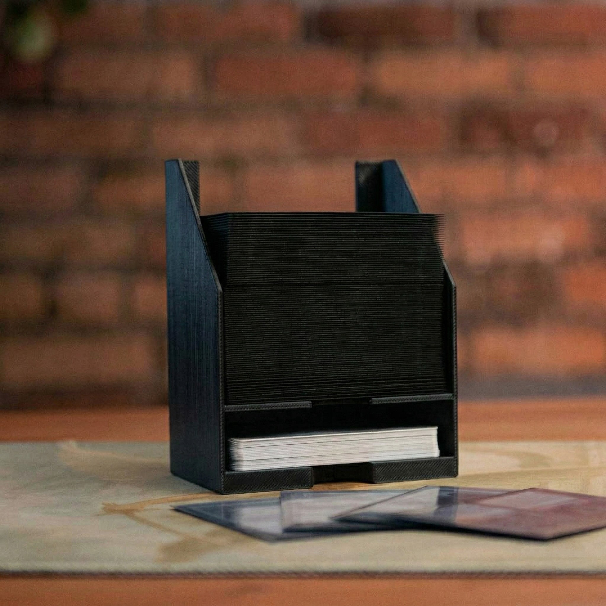 Card Caddy Plus Black and White Glitch Edition - Inspired by Silverquill